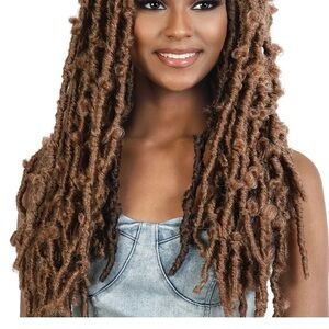 Butter Brown Dreadlock Wig Medium Length Extensions